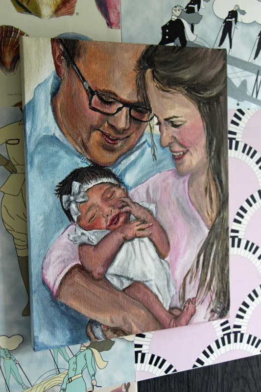 Painting by Emily K. Joynt – Family